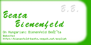 beata bienenfeld business card